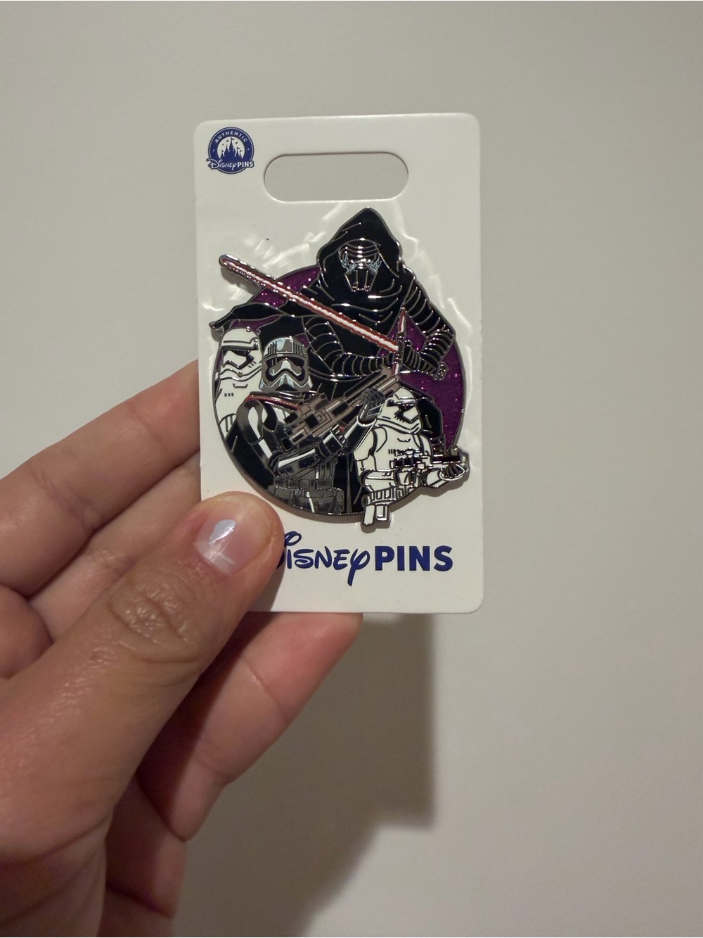 Disney Kylo Ren & Stormtroopers Enamel Pin - Black, Purple & Silver